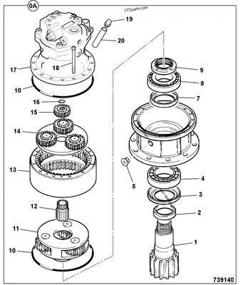 20/925531 20925531SWING MOTOR SWING GEARBOX for JS130 JS140